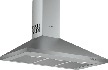 Bosch Series 2 wall-mounted cooker hood with maximum air extraction at low noise 90cm Stainless steel