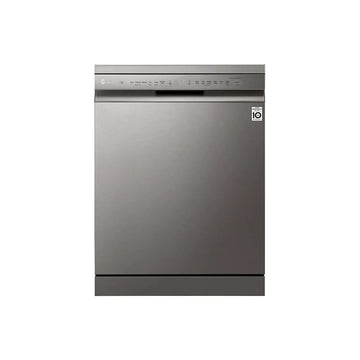 LG DFB425FB QuadWash Steam Dishwasher, 14 Place Platinum Silver color