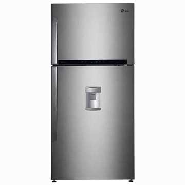 LG Top Mount Refrigerator with water dispenser, Inverter Compressor, Hygiene Fresh+™,Platinum Silver No Frost