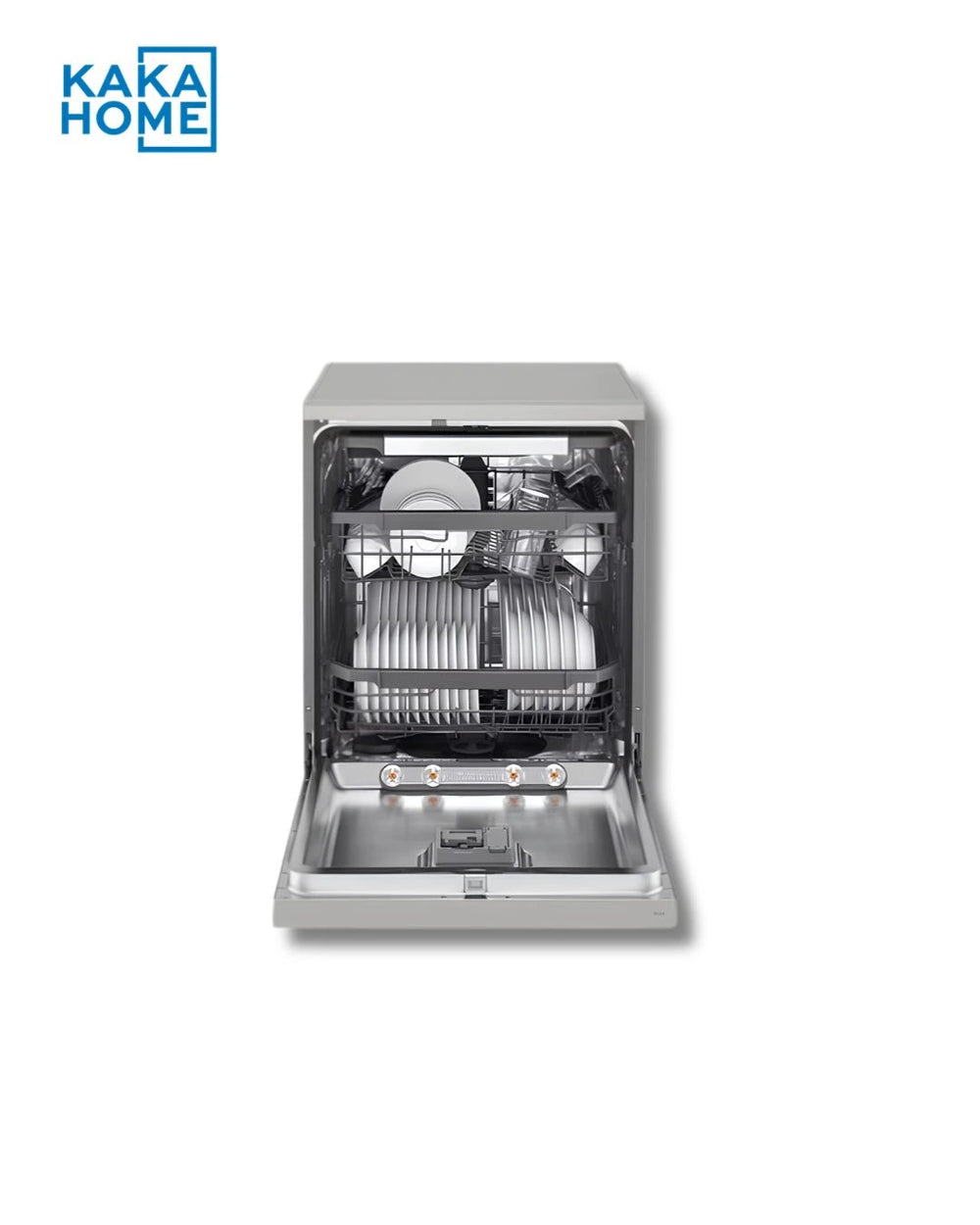 Dishwasher front view with door open LG DFC435FP