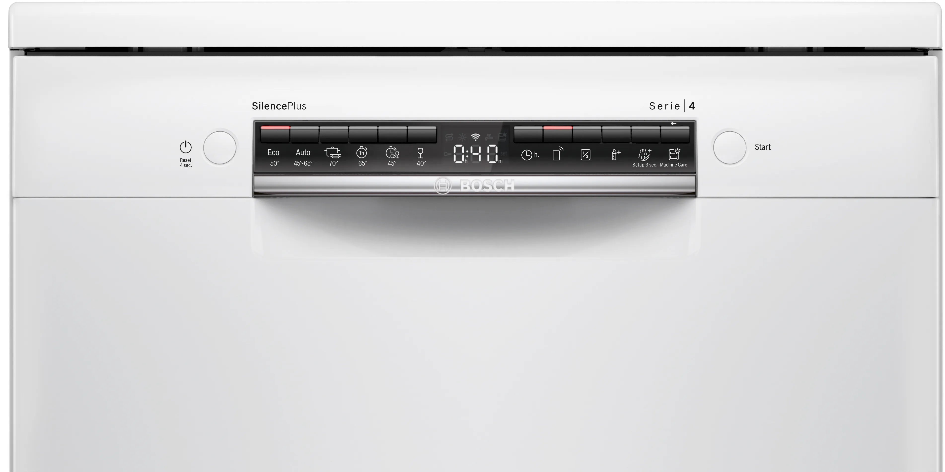 Bosch Series 4, Free-Standing Flexible Loading Dishwasher, 60cm, White SMS4HMW26M