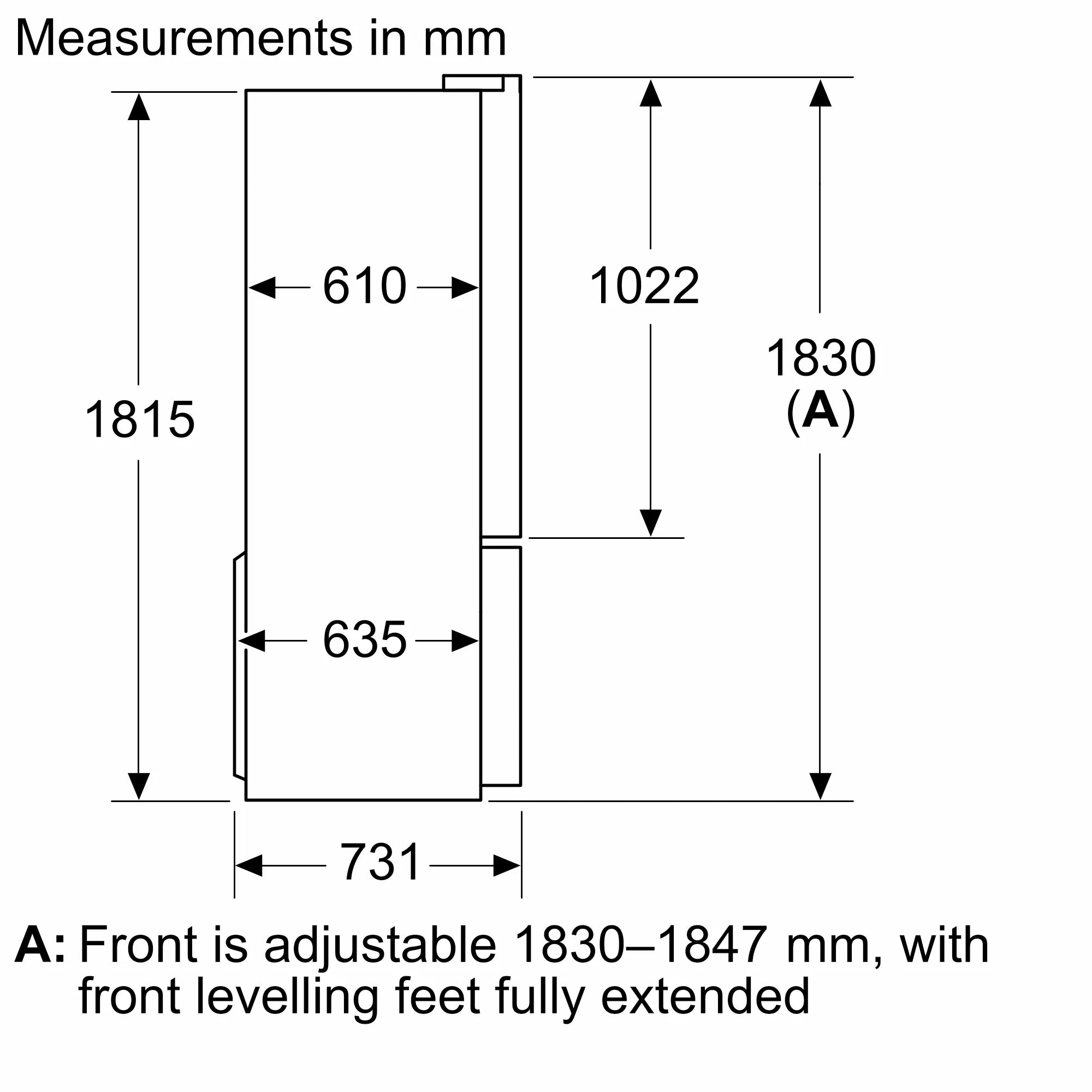 Bosch French Door Refrigerator 605 Liters with Multi Airflow System KFN96VPEAG