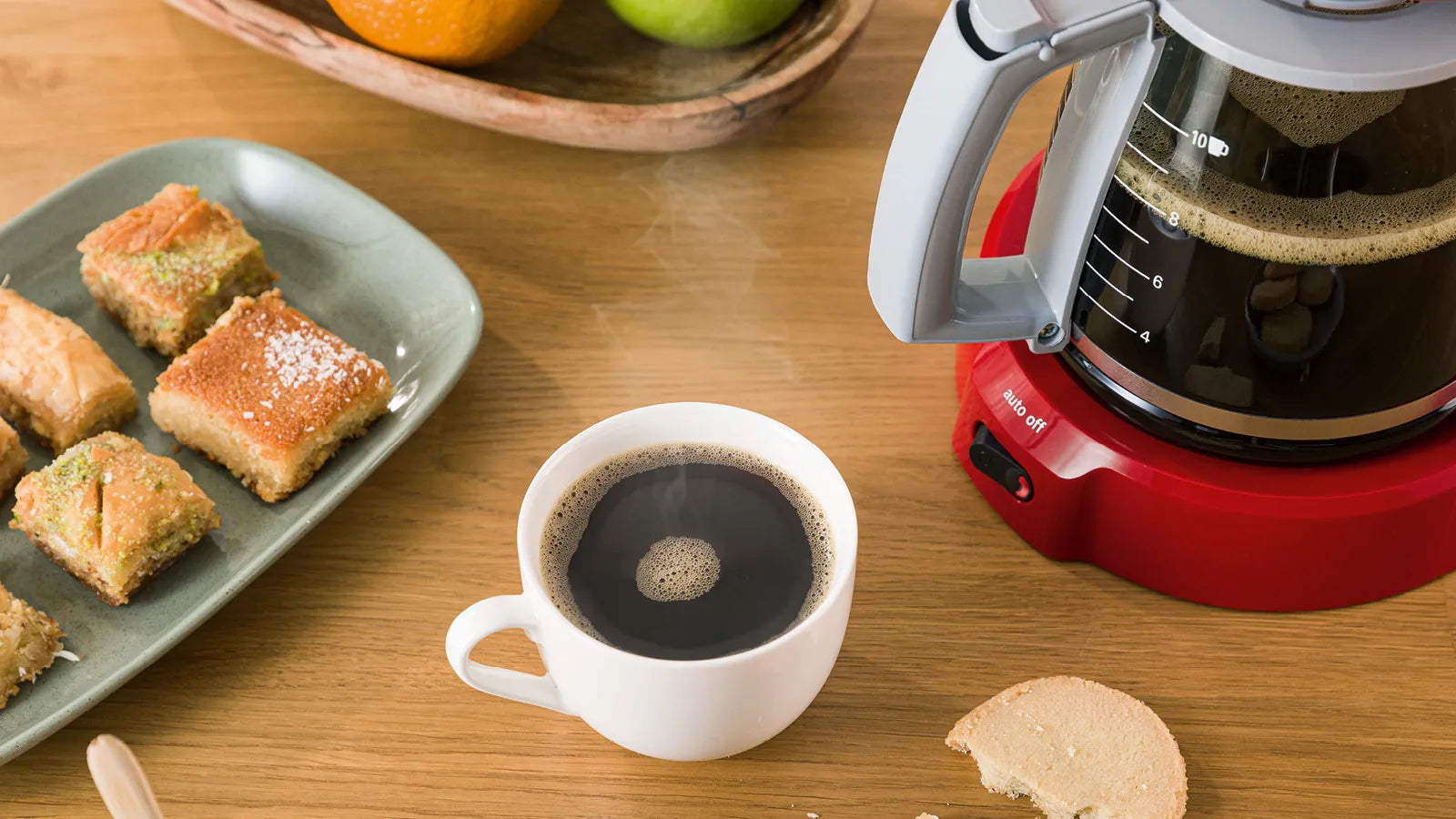 Bosch 1.25L Coffee Maker with a Powerful 1100-watt heating, Drip stop & Auto-off