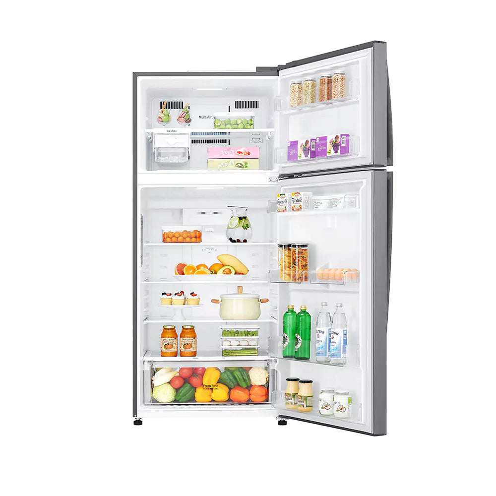 LG Inverter Freezer-On-Top Refrigerator 11 Cu Ft Dark Graphite GN-B422SQCB