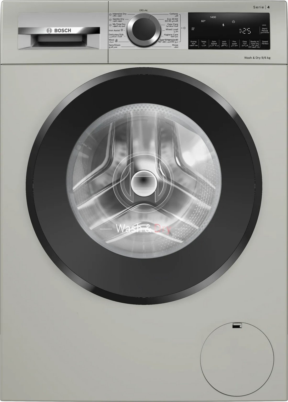 Bosch 9/6 Series 4 Washer-Dryer with Quick 15 & Anti-Vibration WNA244XSGC