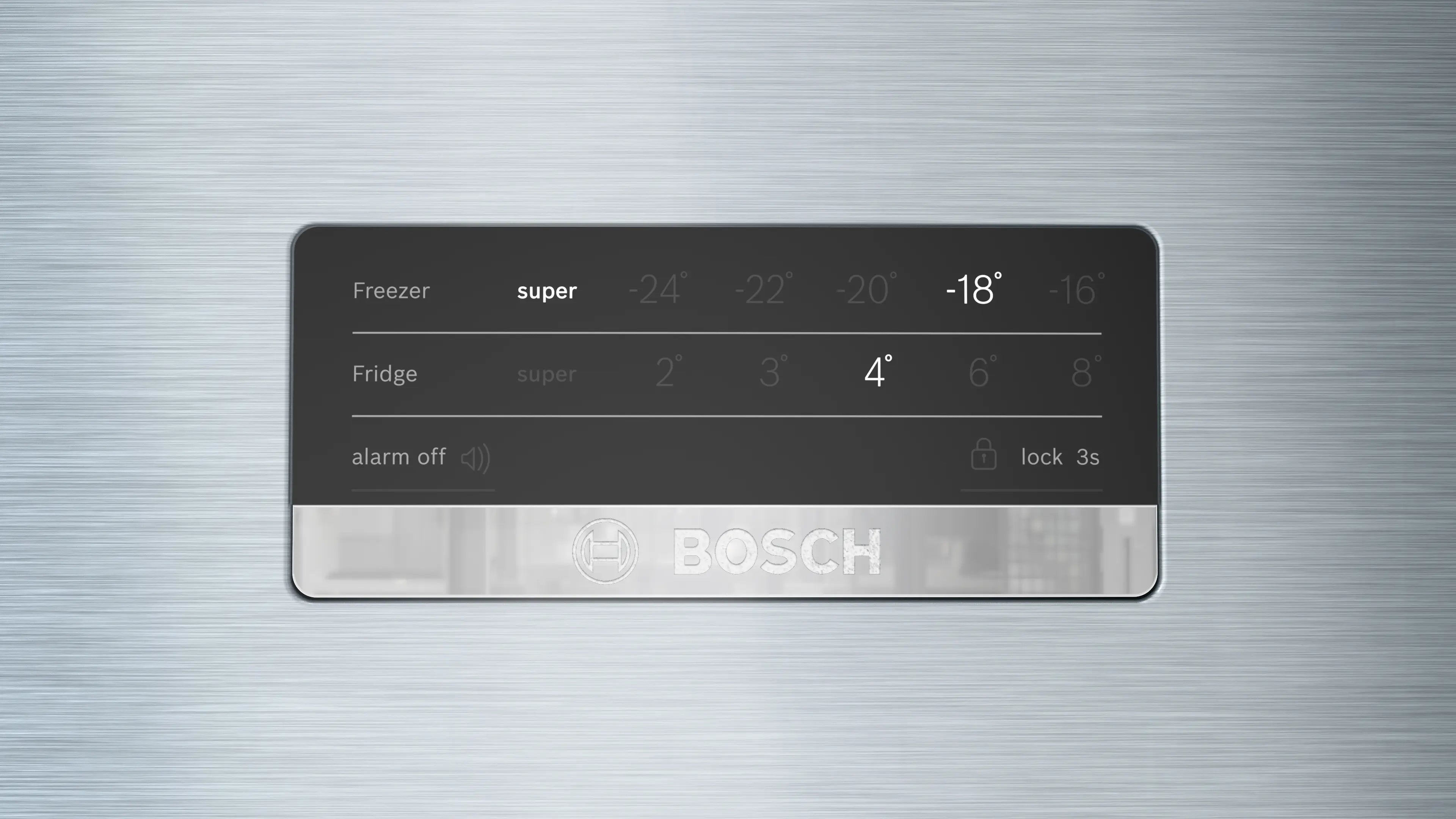 Bosch Series 4, 581 Liter Refrigerator, 186 x 75 cm, Brushed steel, KDN76XIE0M