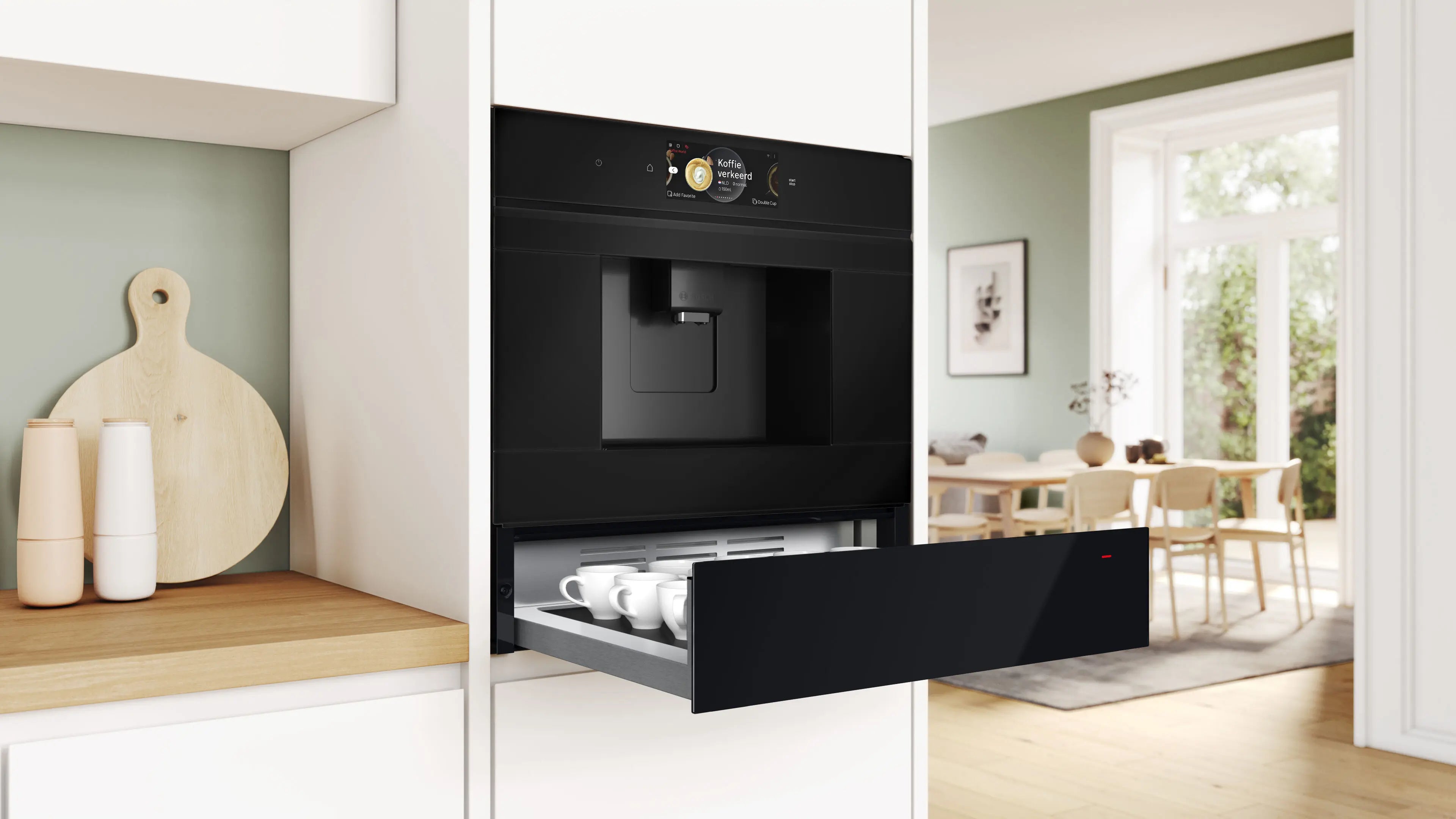 Series 8, Built-in Warming Drawer, 60 x 14 cm, Black