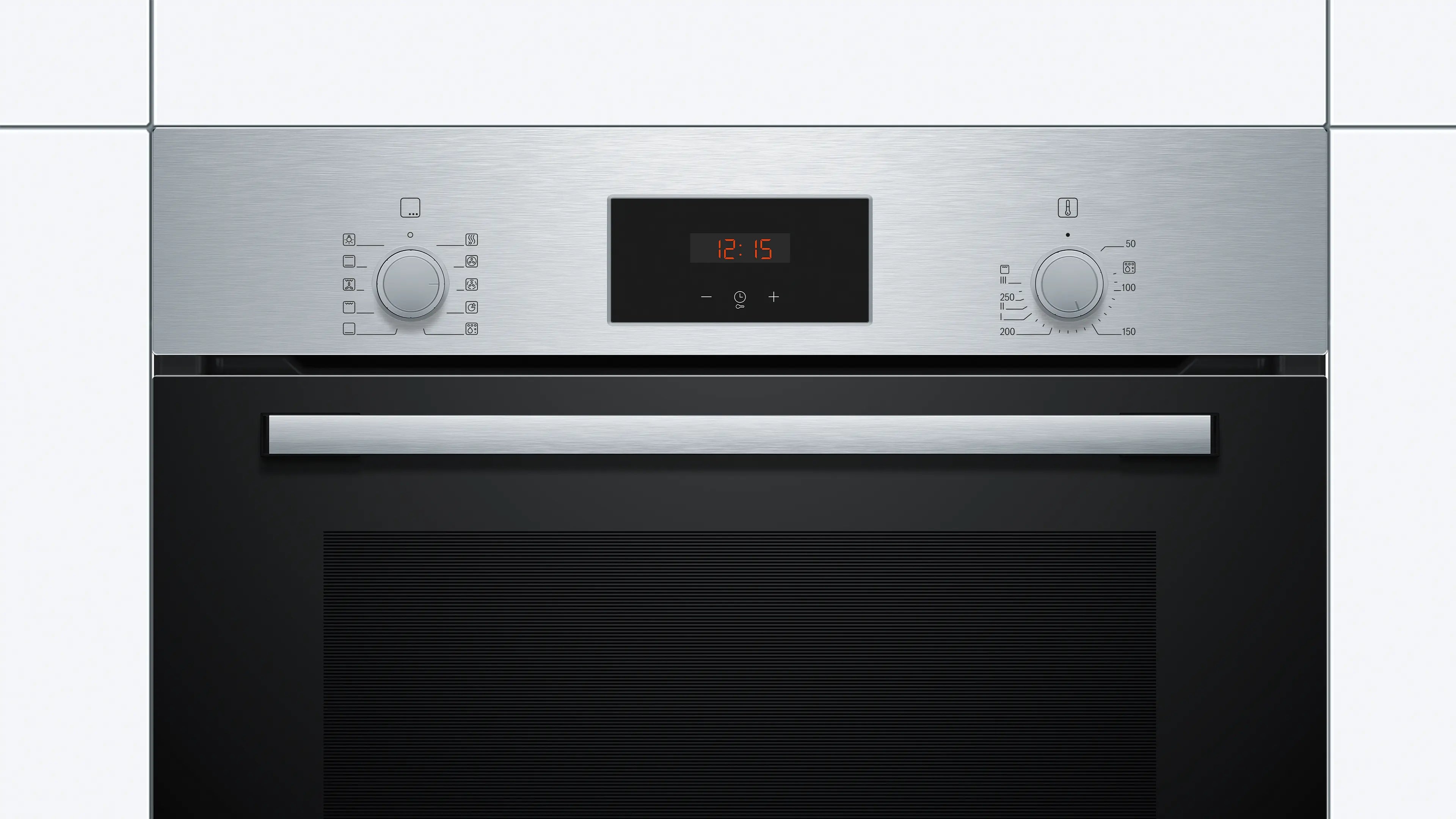 Bosch Series 2 Built-in oven, 66 L,  60 x 60 cm Stainless steel HBF512BS1M