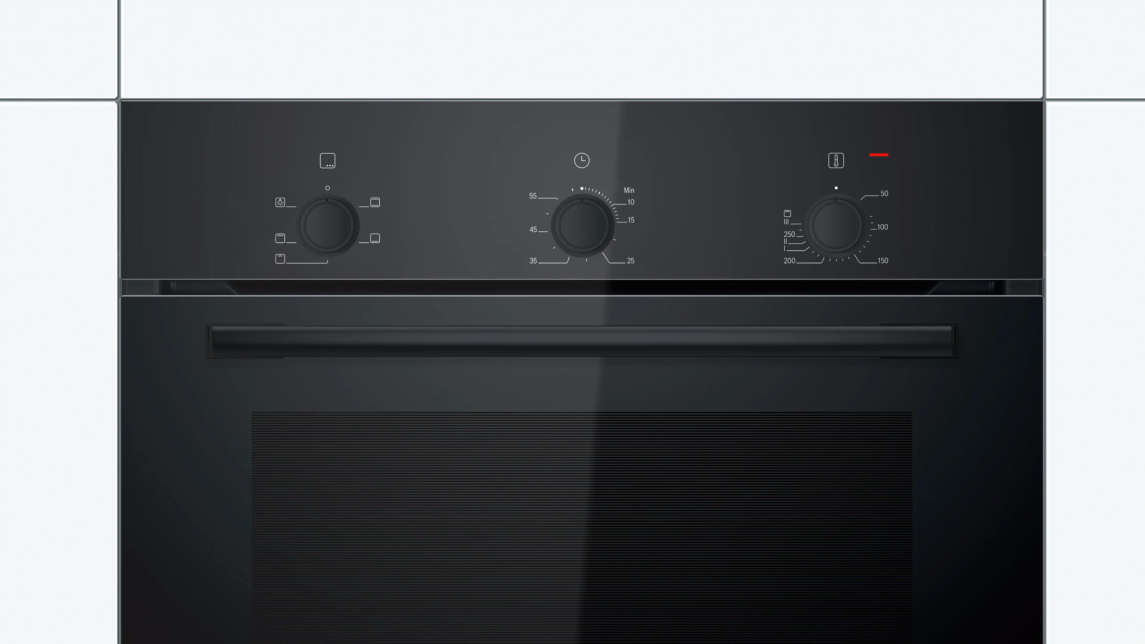 Bosch Series 2 Built-in oven, 71 L, 60 x 60 cm Black HBF011BA1M