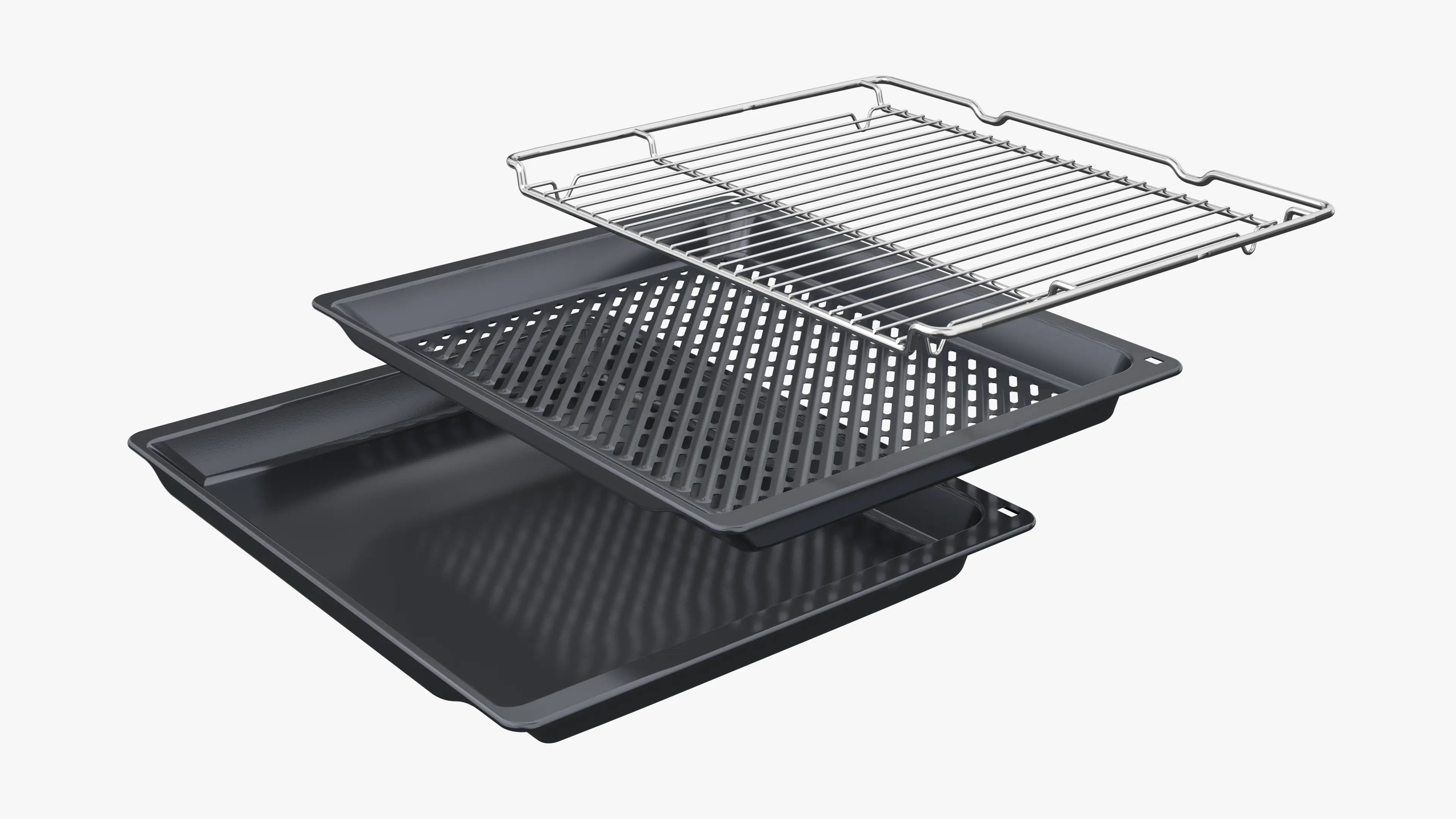 Series 8, Built-in compact oven with microwave function, 60 x 45 cm, Black