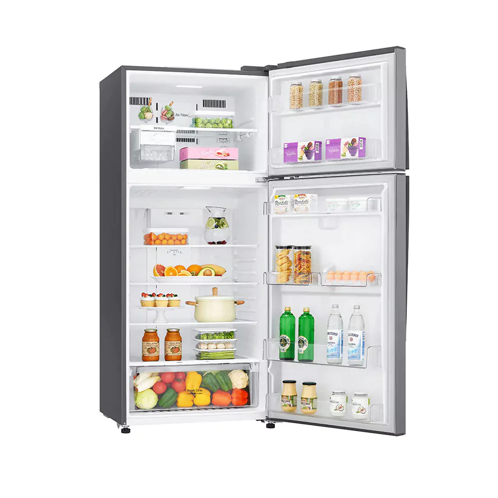 LG Inverter Freezer-On-Top Refrigerator 11 Cu Ft Dark Graphite GN-B422SQCB