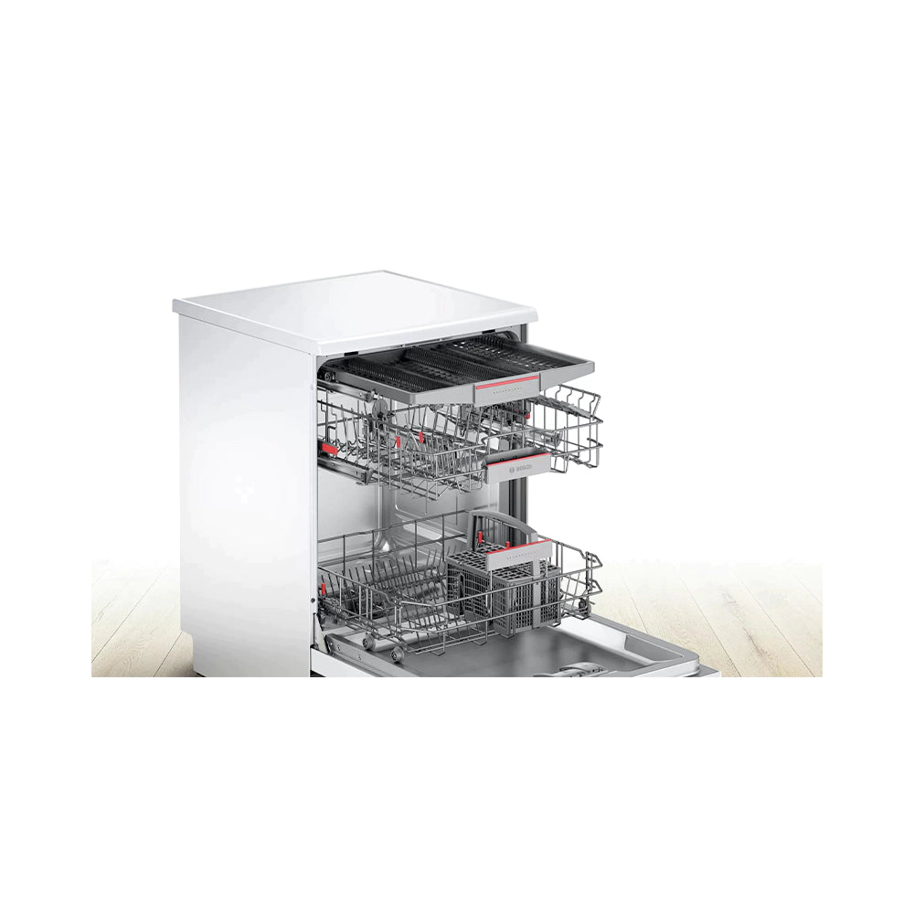 BOSCH Series 6 free-standing dishwasher 60 cm White SMS6HMW27M