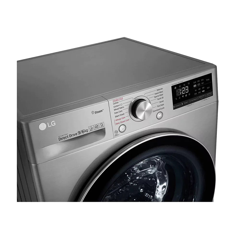 LG F4V5VGP2T 9/6kg Wash+Dryer Front Load Fully Automatic