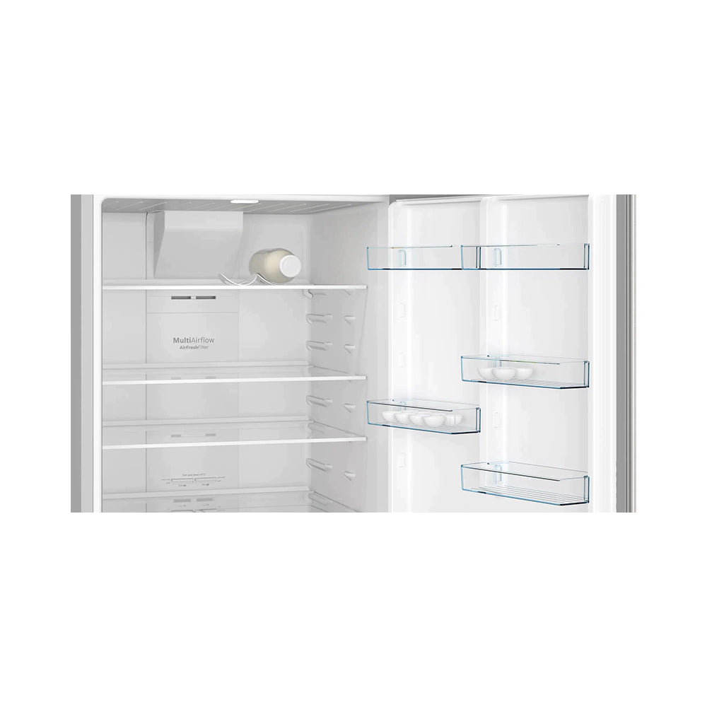 BOSCH  Series 4 Top Mount Refrigerator with Vitafresh & Multi Airflow-Stainless Steel No frost