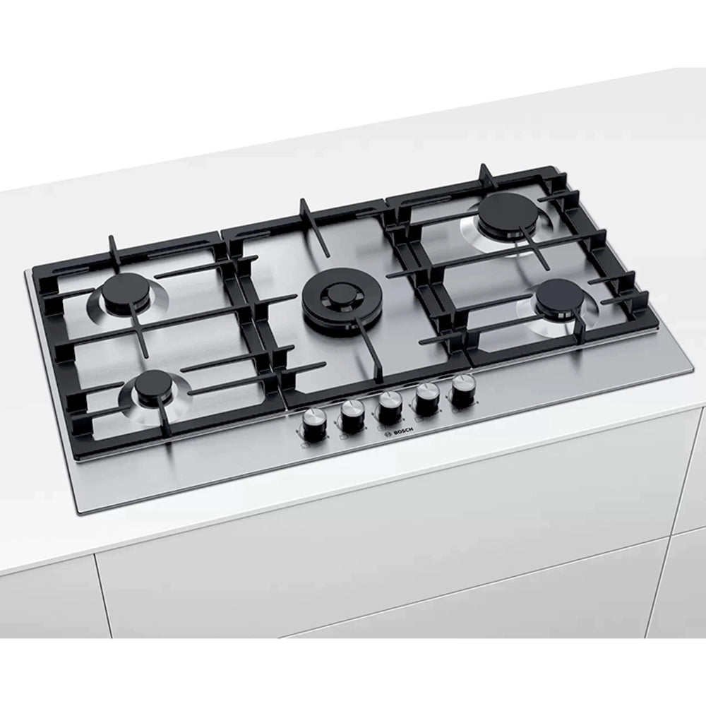 BOSCH Stainless Steel Gas Hob 90 cm PCQ9B5O90M