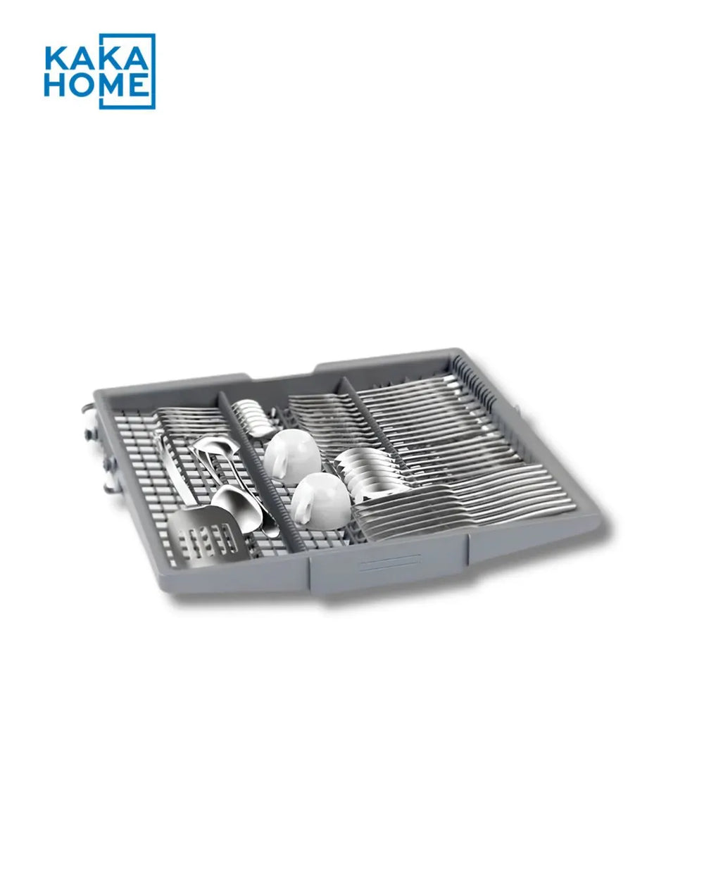 Bosch SMS4HMC65M dishwasher interior rack view