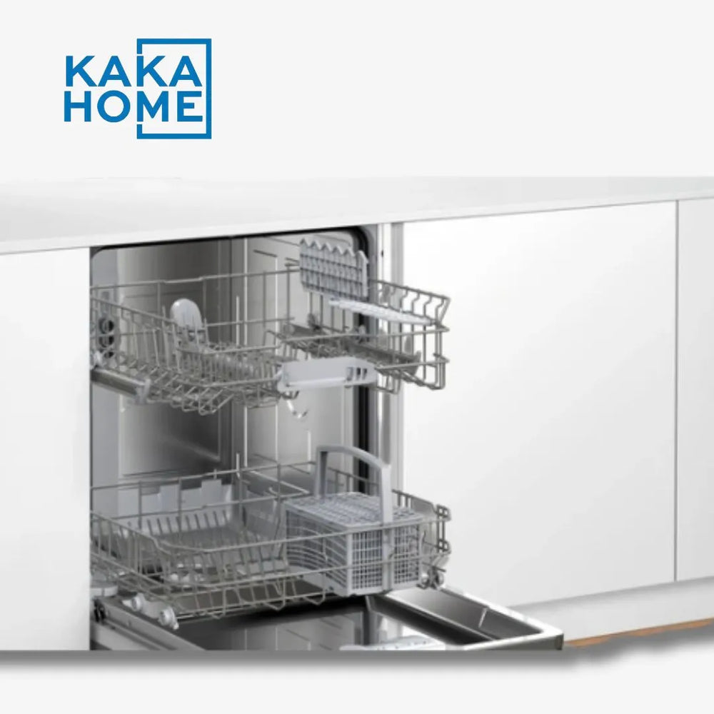 Dishwasher Interior With Racks and Dish Baskets Bosch Smv50e00gc
