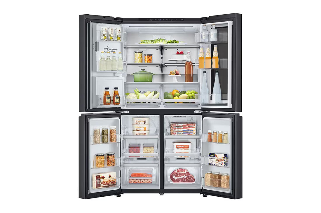 LG 571 L French-Door Refrigerator InstaView® Essence Black Steel GR-X24FFCAB