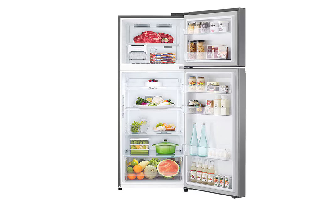 LG 395L Top Mount Refrigerator with Door Cooling+, Dark Graphite Steel GN-B502PQGB
