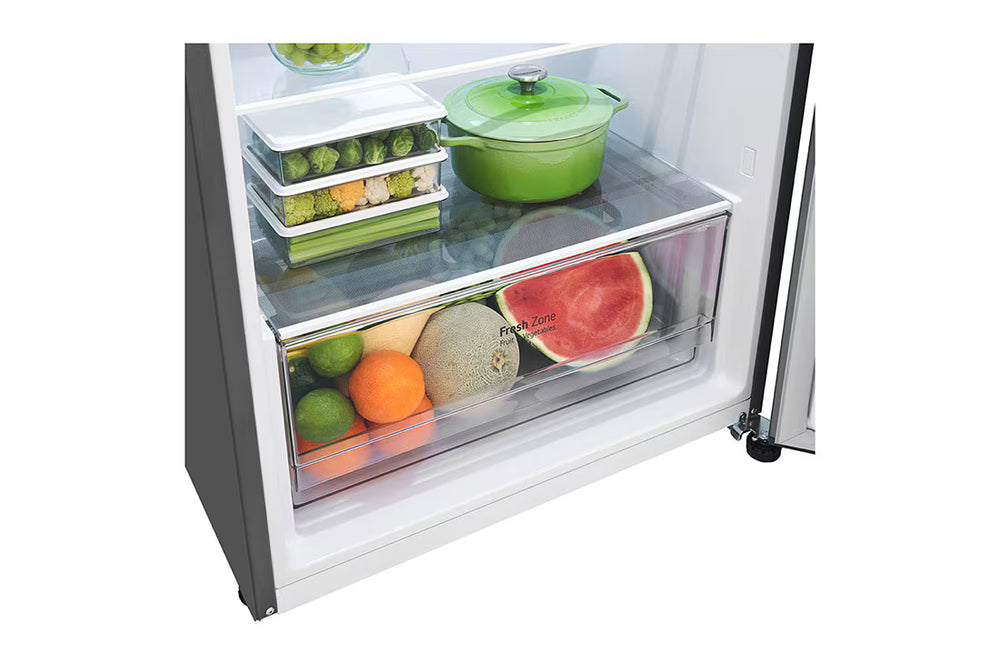 LG 395L Top Mount Refrigerator with Door Cooling+, Dark Graphite Steel GN-B502PQGB