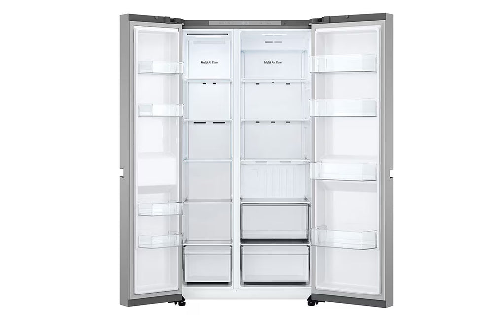 LG LinearCooling 658L Side-by-Side Refrigerator, Prime Silver GR-B267KLJW