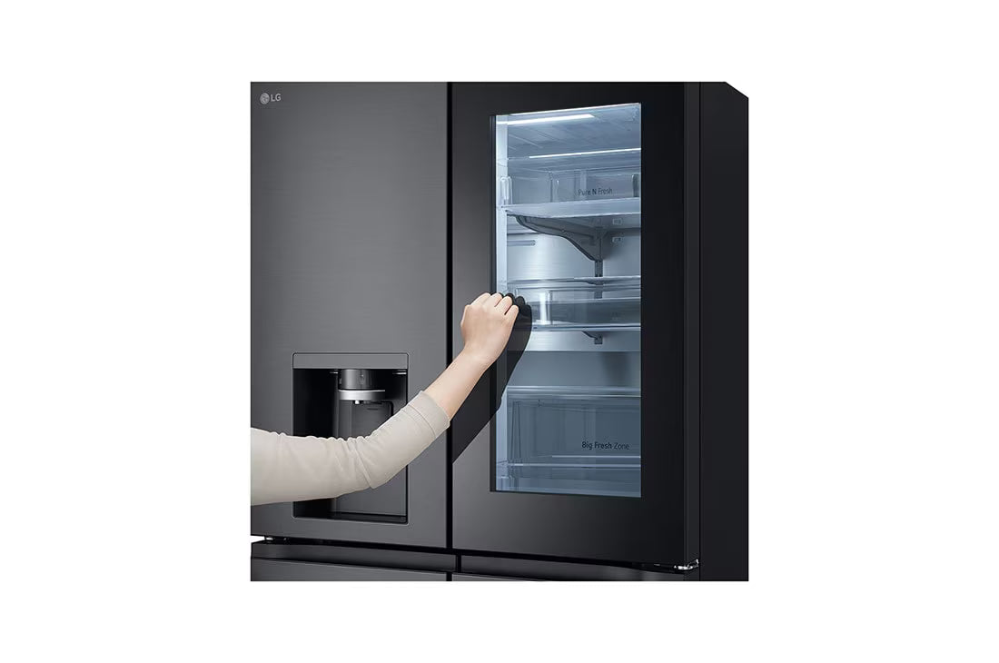 LG 571 L French-Door Refrigerator InstaView® Essence Black Steel GR-X24FFCAB