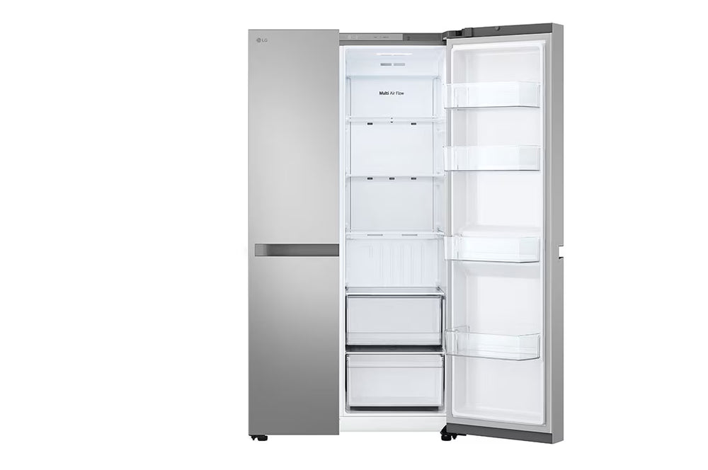 LG LinearCooling 658L Side-by-Side Refrigerator, Prime Silver GR-B267KLJW