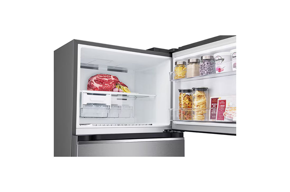 LG 395L Top Mount Refrigerator with Door Cooling+, Dark Graphite Steel GN-B502PQGB