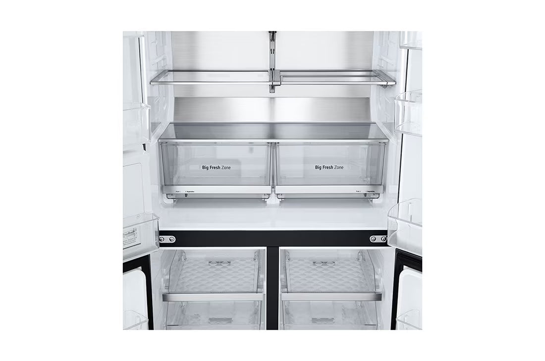 LG 571 L French-Door Refrigerator InstaView® Essence Black Steel GR-X24FFCAB