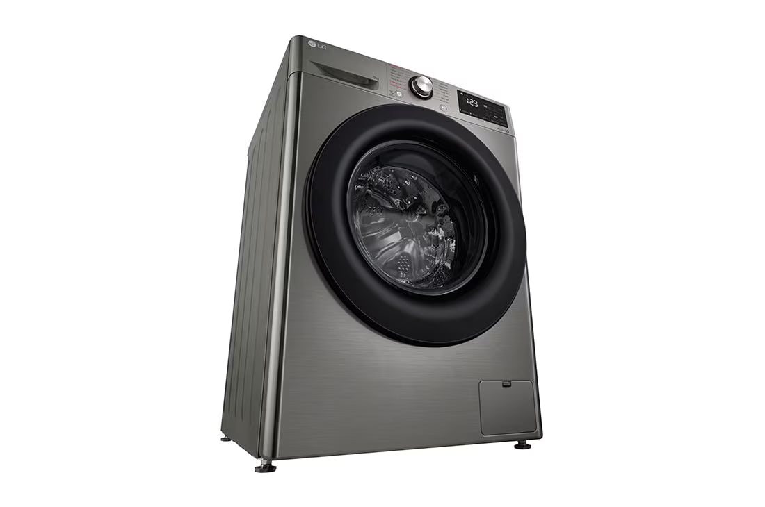 LG 9 kg Front-Load Washer with AI DD™, Steam™ Gray F4R3VYG6P