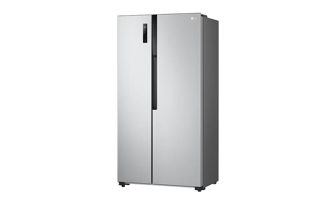 LG 509L Side-by-Side Refrigerator with Multi Air Flow, Silver GR-FB587PQAM