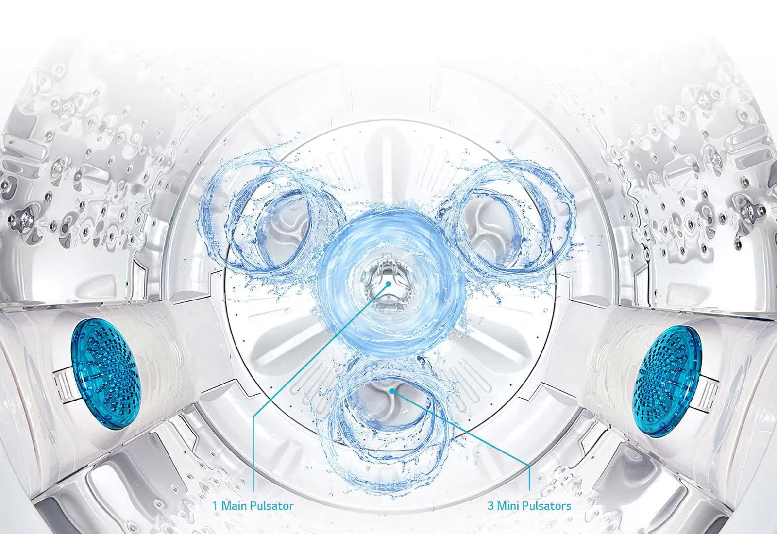 LG Top Load Washing Machine 13kg with LoDecibel Quiet System T1388NEHV2