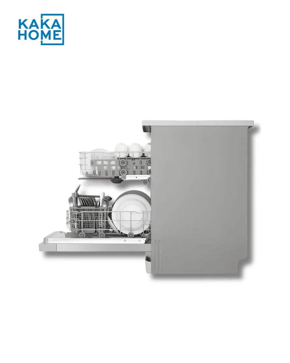 LG  dishwasher side view with door open DFC612FV