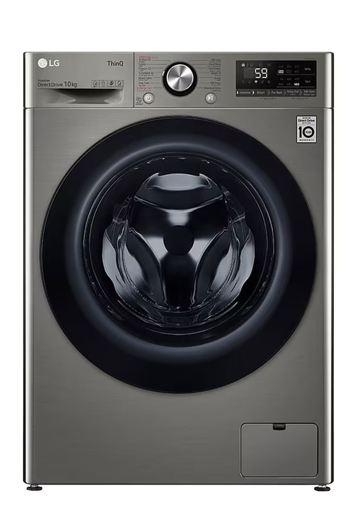 LG F4Y6YGBPV Washing Machine – 9/6KG Front Load, EcoSilence Drive™, i-DOS™ Technology