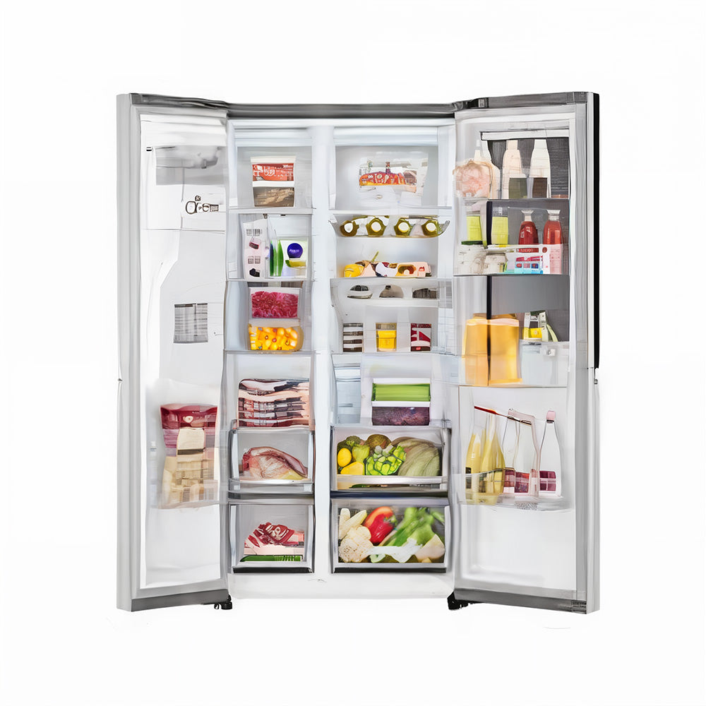 LG 634 liter Side-by-Side Refrigerator with InstraView & Door Cooling+ GC-X267CSHW