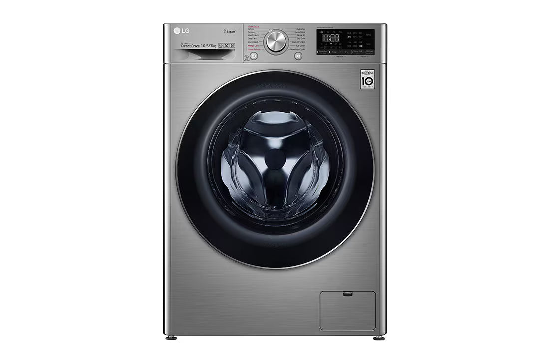 LG Front Load Washer & Dryer 10.5/7Kg Combo with AI DD™ | Steam™ | ThinQ™ | F4V5RGPT2