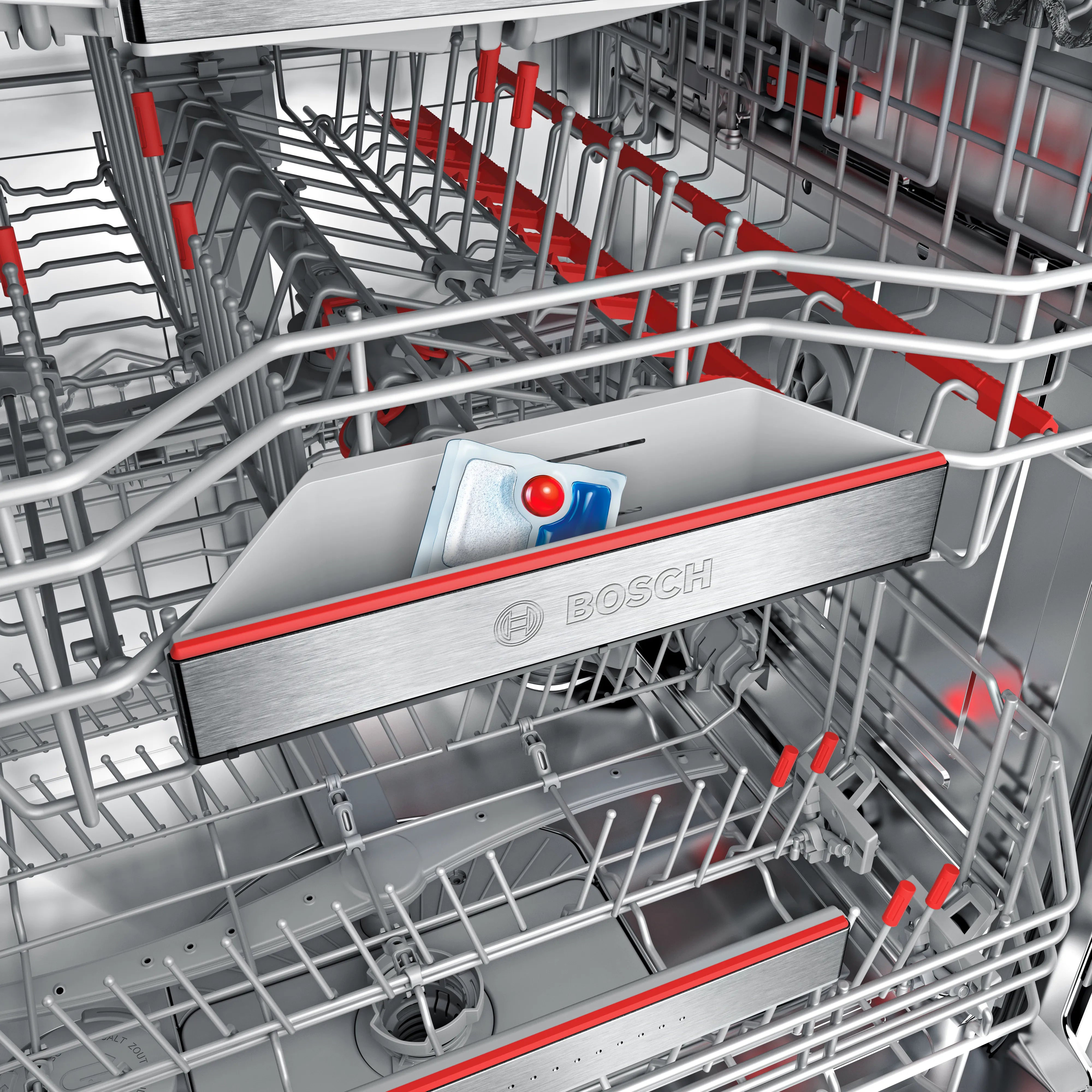 Bosch Series 4, Free-Standing Flexible Loading Dishwasher, 60cm, White SMS4HMW26M