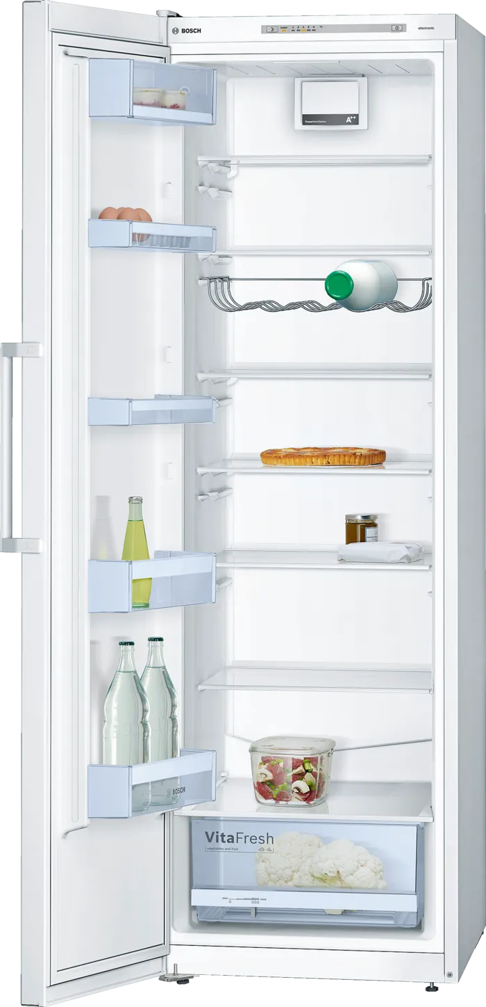 Bosch Series 4 Vertical Fridge 348 liter White KSV36VW30M