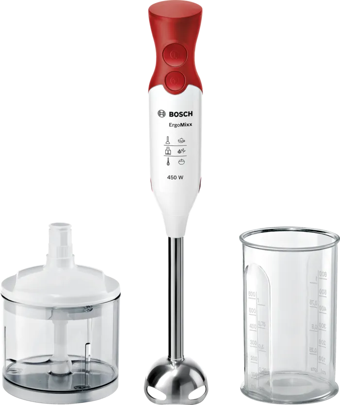 Bosch Hand Blender with Chopper & AntiSplash Feature 450 W  MSM64120GB