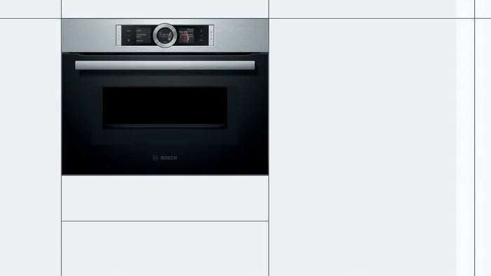 Bosch Series 8 Built-in Compact Oven 45 Liters with Microwave Function 60x45cm Stainless Steel CMG656BS1M