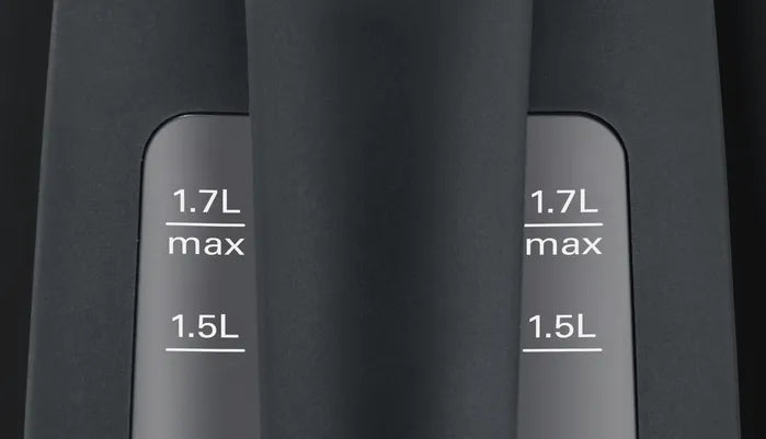 Bosch 1.7 liter Kettle Triple Safety Feature Black TWK6A033GB