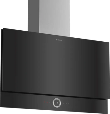 Bosch Series 8 Wall-Mounted Cooker Hood 90 cm Glass/Black DWF97RU60