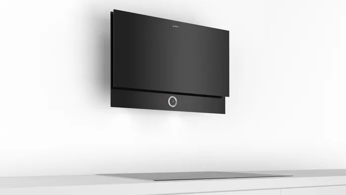 Bosch Series 8 Wall-Mounted Cooker Hood 90 cm Glass/Black DWF97RU60