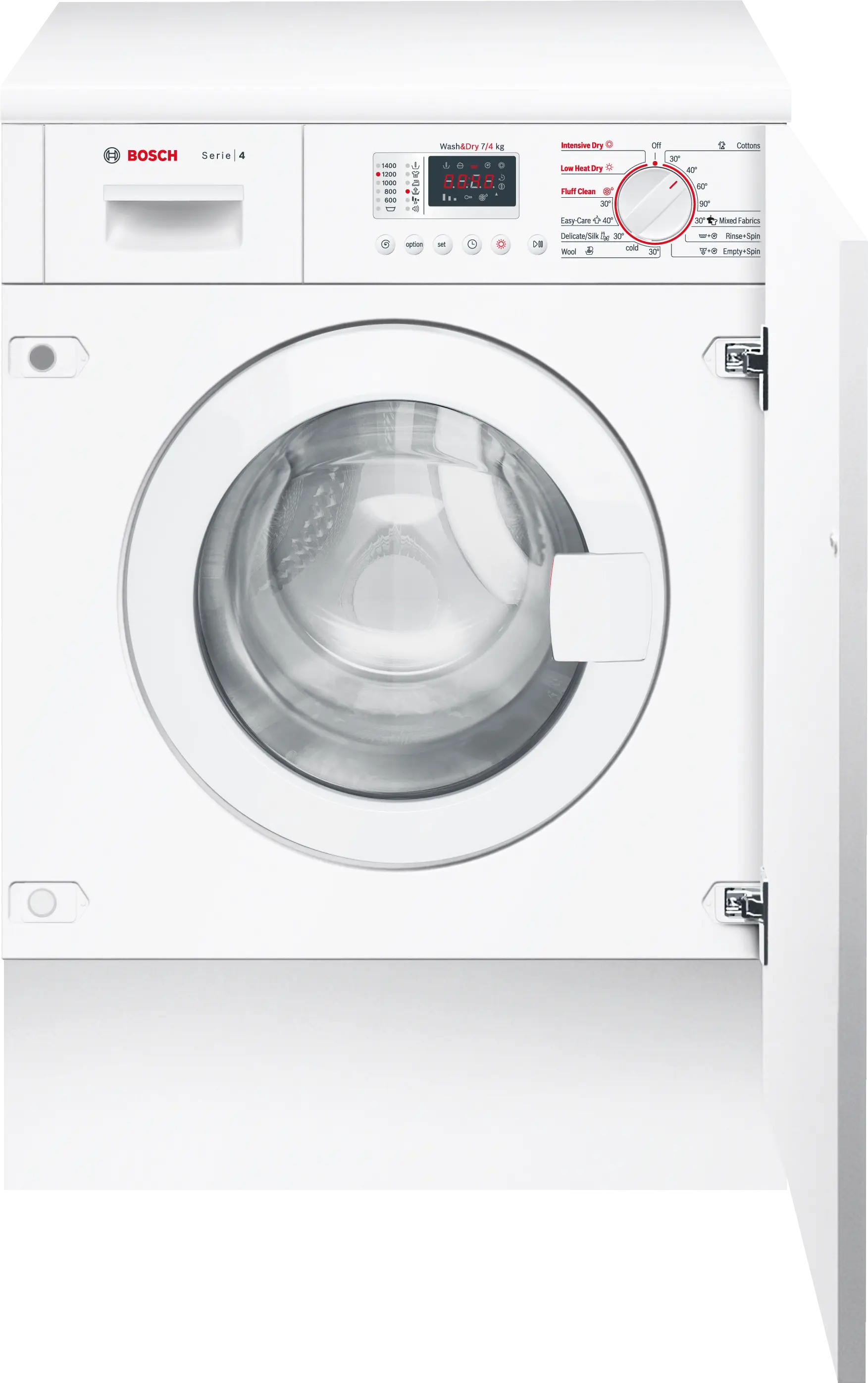 Series 4, washer & dryer, 7/4 kg, 1400 rpm