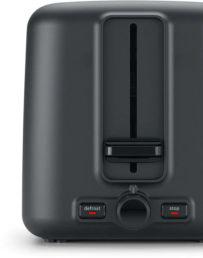 Bosch Compact 2 Slice Toaster Deep Red Crystal Stainless Steel TAT3P424GB