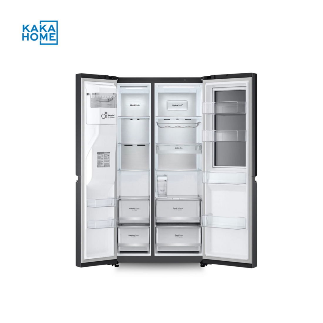 Refrigerator Front View LG Gr-X267cqew