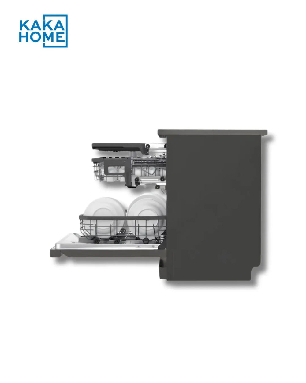 Dishwasher side view with door open DFC335HD