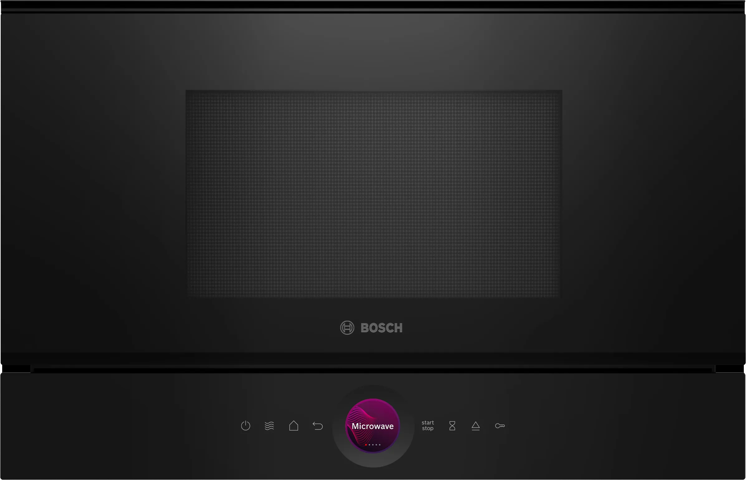 Bosch 21L Series 8 Built-In Microwave with AutoPilot10 & grill Black