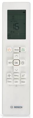 Bosch Climate Line 5000i 1.5 Ton inverter AC remote control with LCD display