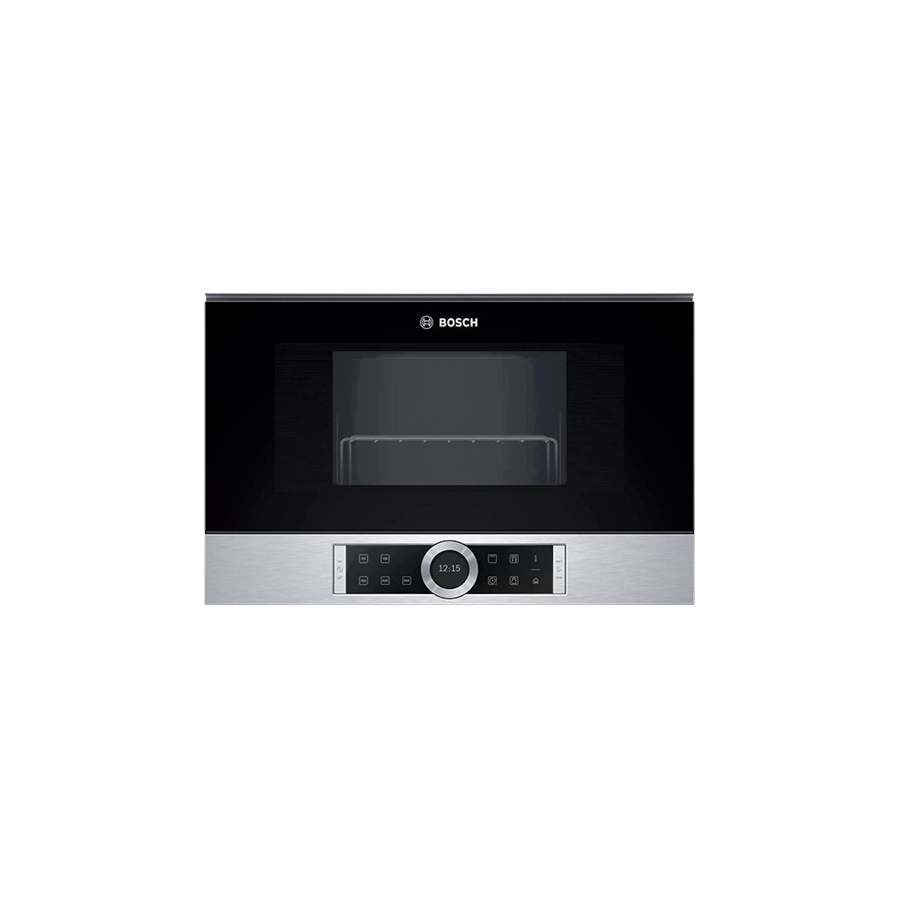 BOSCH Series 8 Built-In Microwave Oven – 21 Liters Silver BEL634GS1M